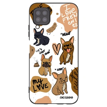 Picasee Huawei P40 Lite Hülle - Schwarzes Silikon - Frenchies