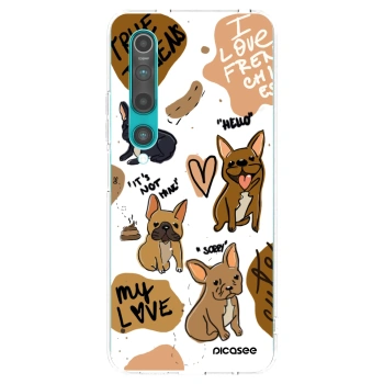 Picasee Xiaomi Mi 10 Hülle - Transparentes Silikon - Frenchies