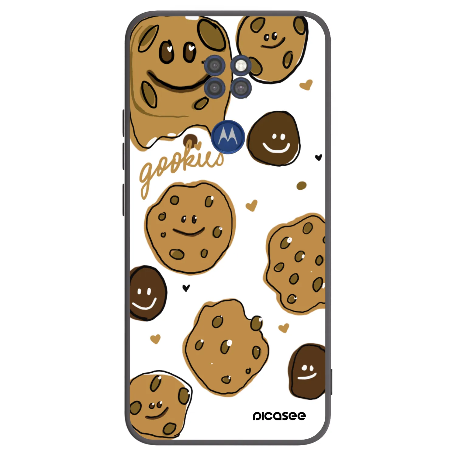 Picasee Motorola Moto G9 Play Hülle - Schwarzes Silikon - Gookies