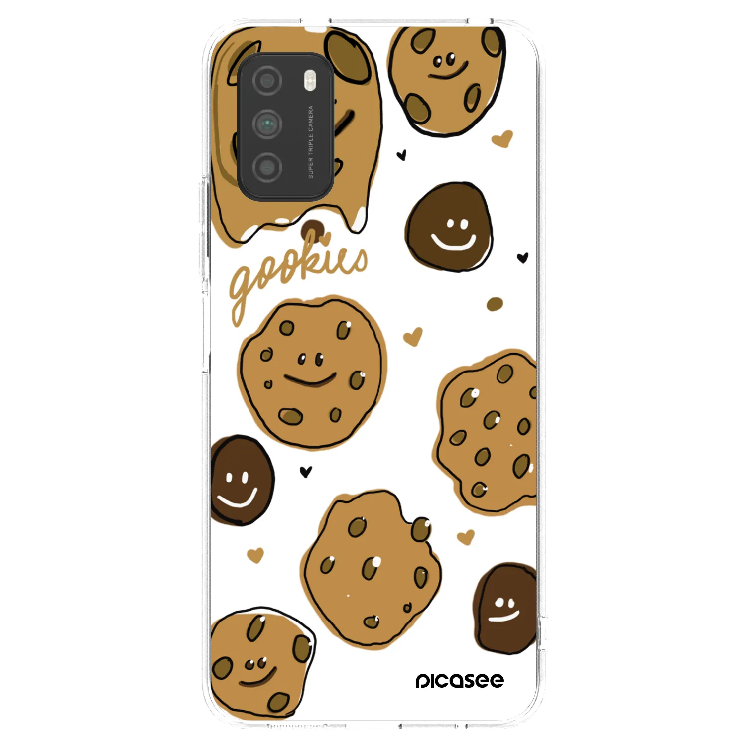 Picasee Xiaomi Poco M3 Hülle - Transparentes Silikon - Gookies