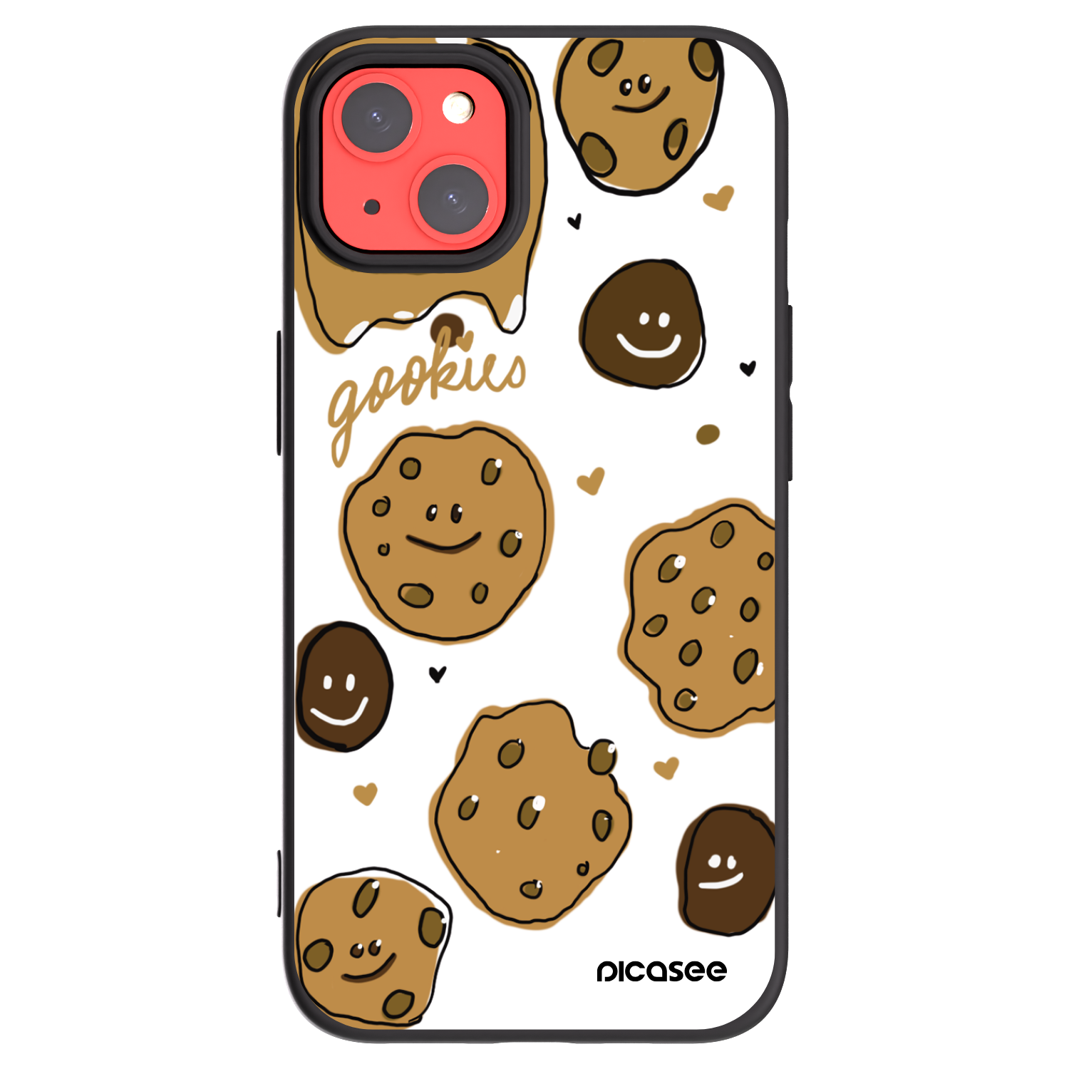 Picasee Apple iPhone 13 Hülle - Schwarzes Silikon - Gookies