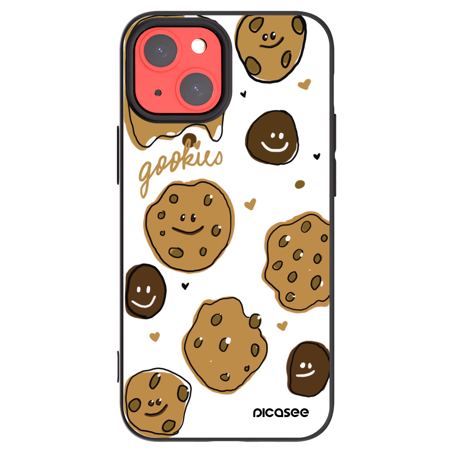 Picasee Apple iPhone 13 mini Hülle - Schwarzes Silikon - Gookies