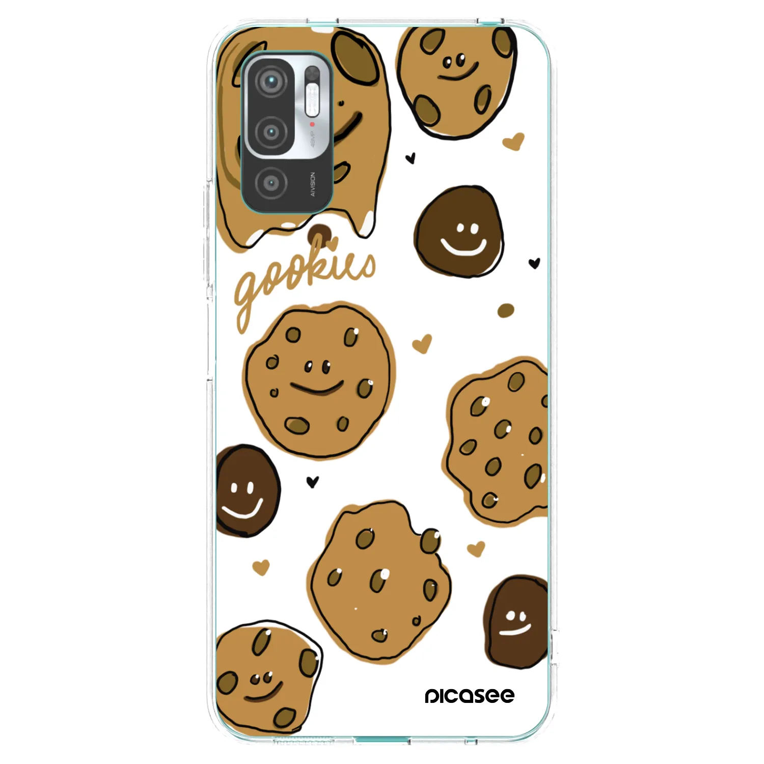 Picasee Xiaomi Redmi Note 10 5G Hülle - Transparentes Silikon - Gookies