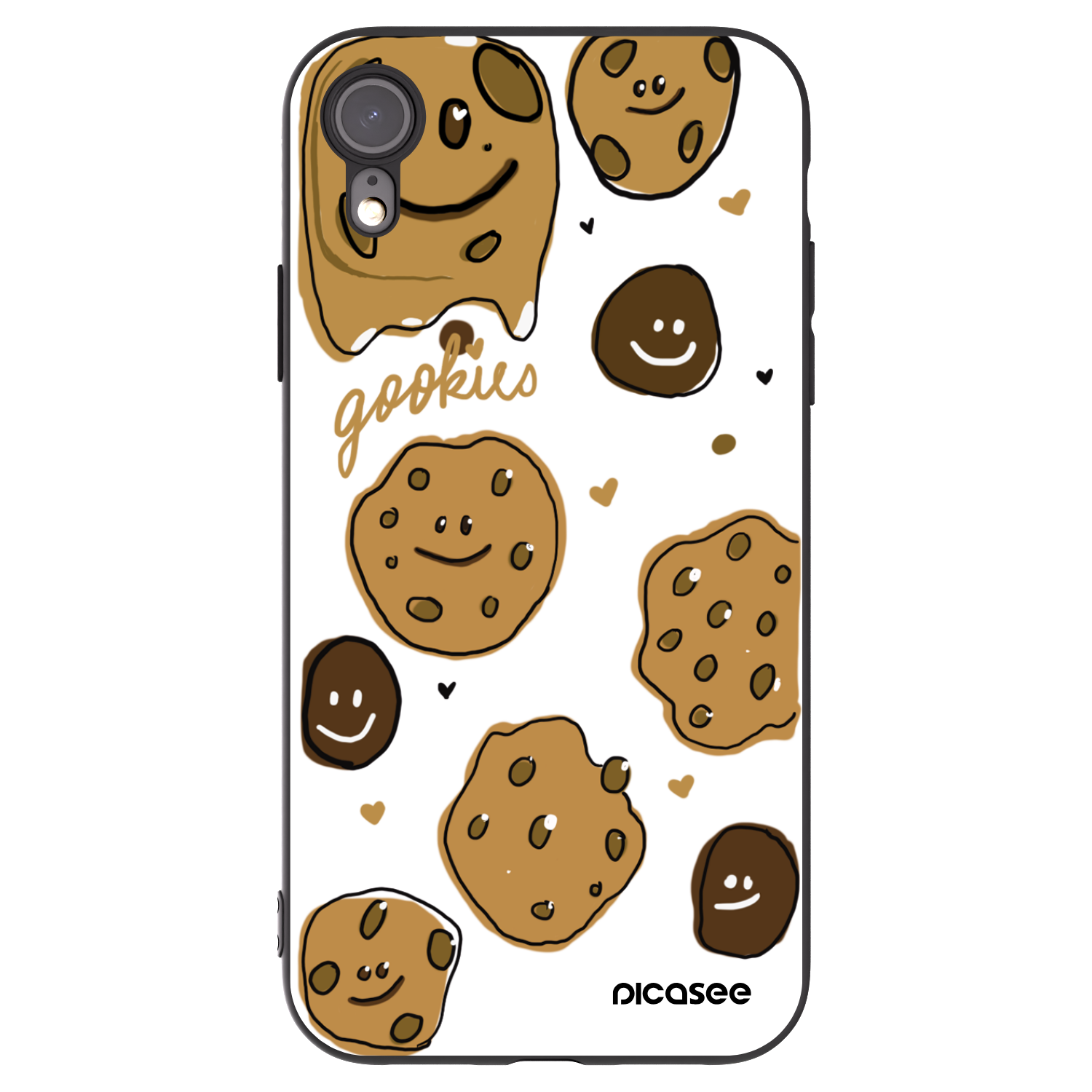 Picasee Apple iPhone XR Hülle - Schwarzes Silikon - Gookies