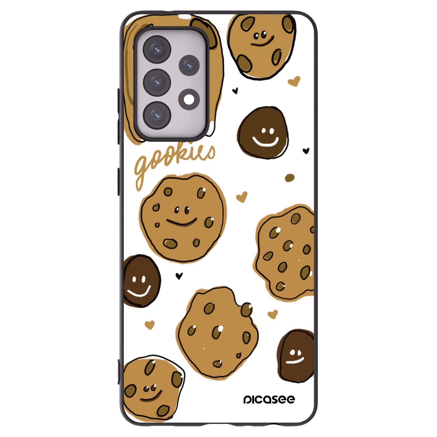 Picasee Samsung Galaxy A52s 5G A528B Hülle - Schwarzes Silikon - Gookies