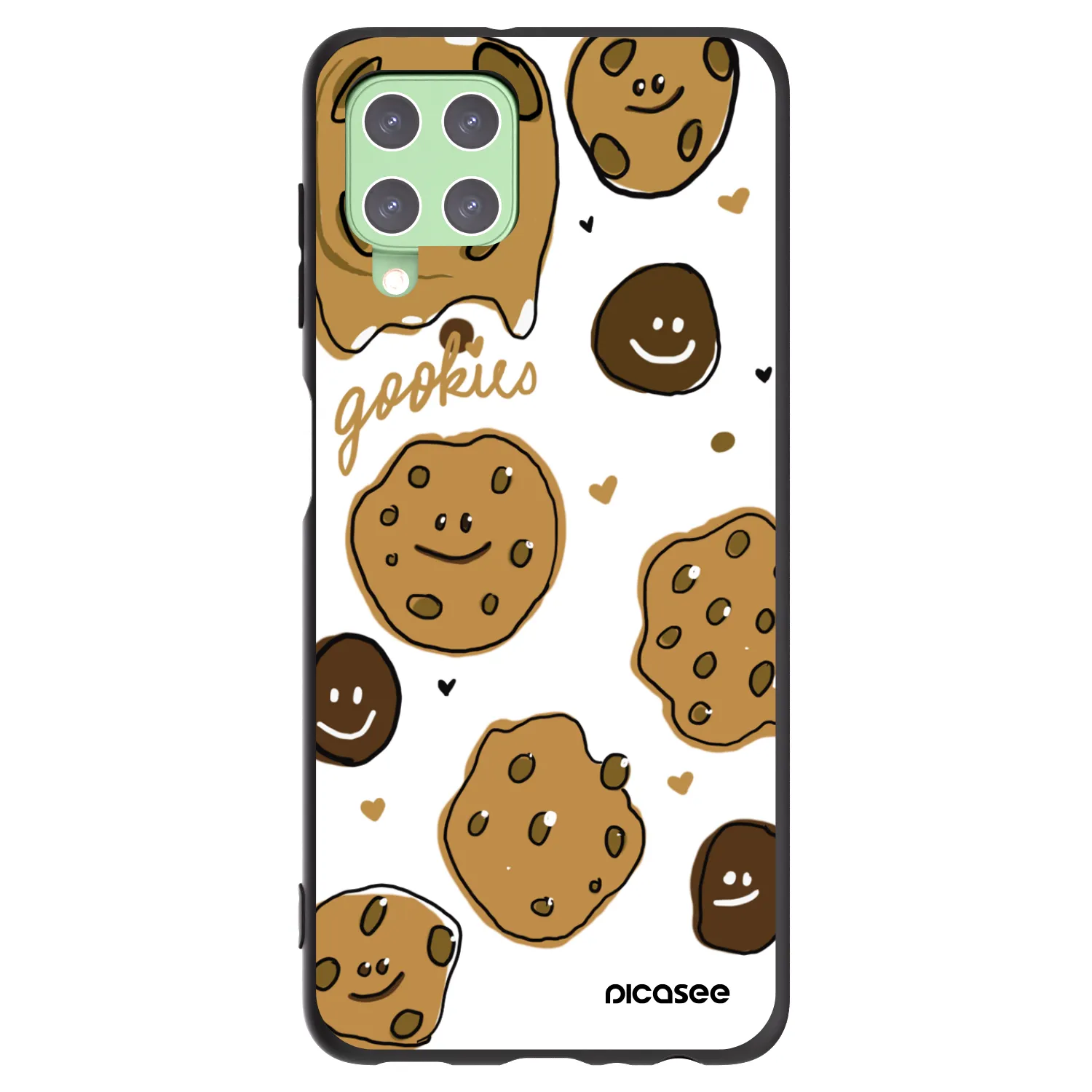 Picasee Samsung Galaxy A22 A225F 4G Hülle - Schwarzes Silikon - Gookies