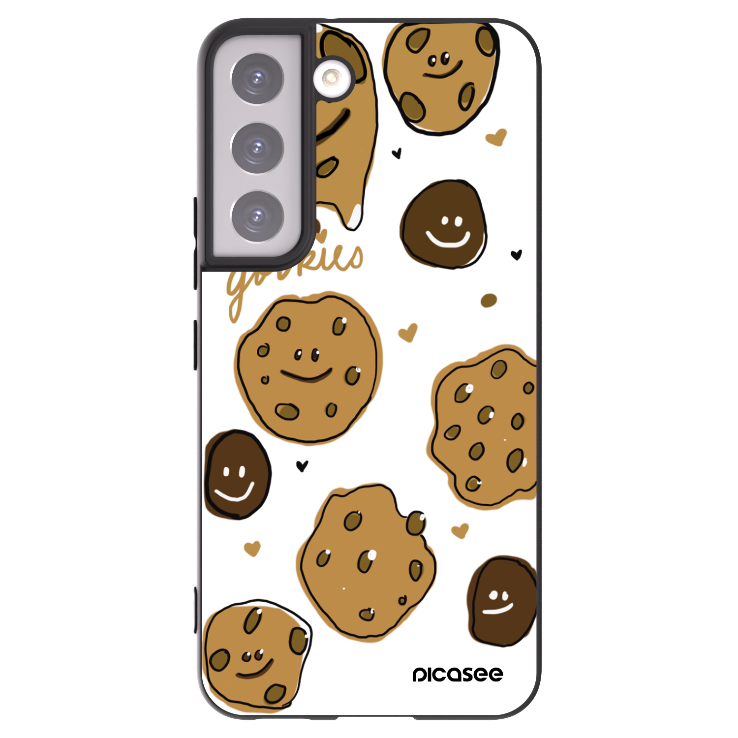 Picasee Samsung Galaxy S22 5G Hülle - Schwarzes Silikon - Gookies