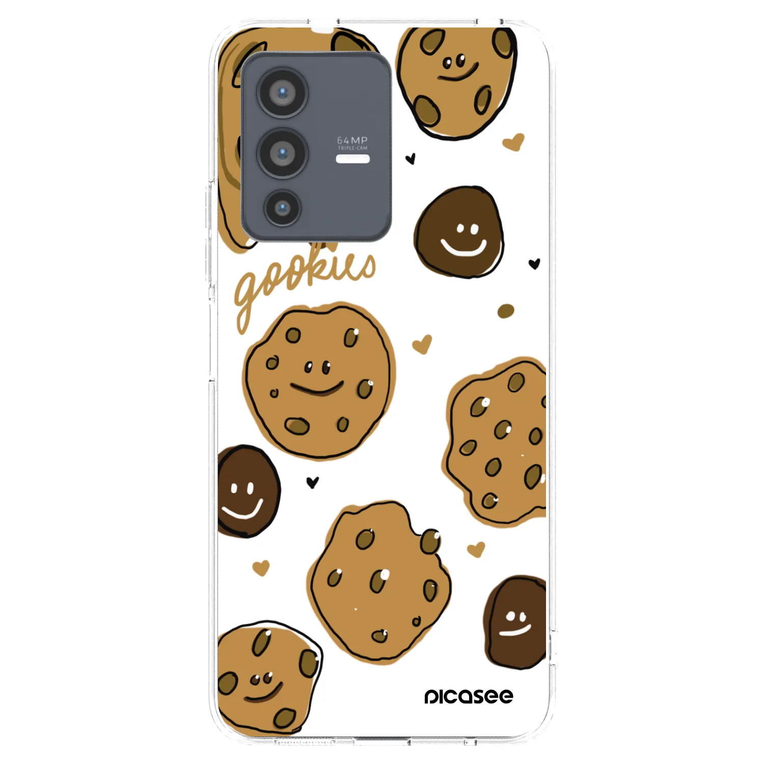 Picasee Vivo V23 5G Hülle - Transparentes Silikon - Gookies