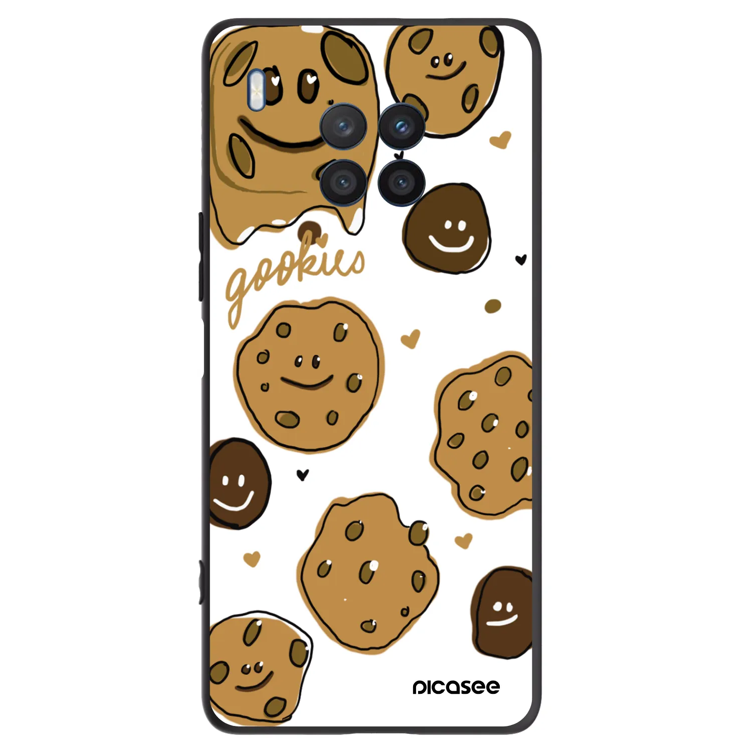 Picasee Honor 50 Lite Hülle - Schwarzes Silikon - Gookies