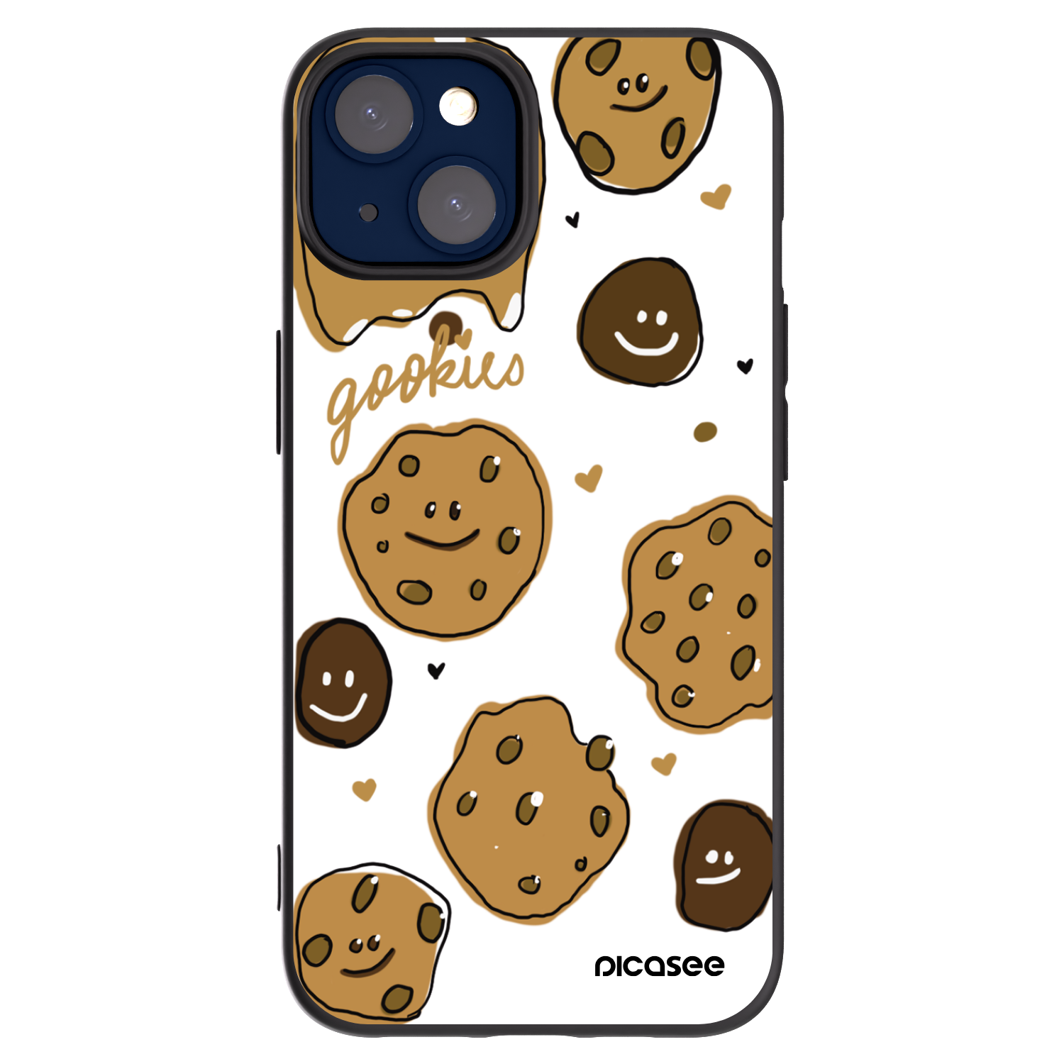 Picasee Apple iPhone 14 Hülle - Schwarzes Silikon - Gookies