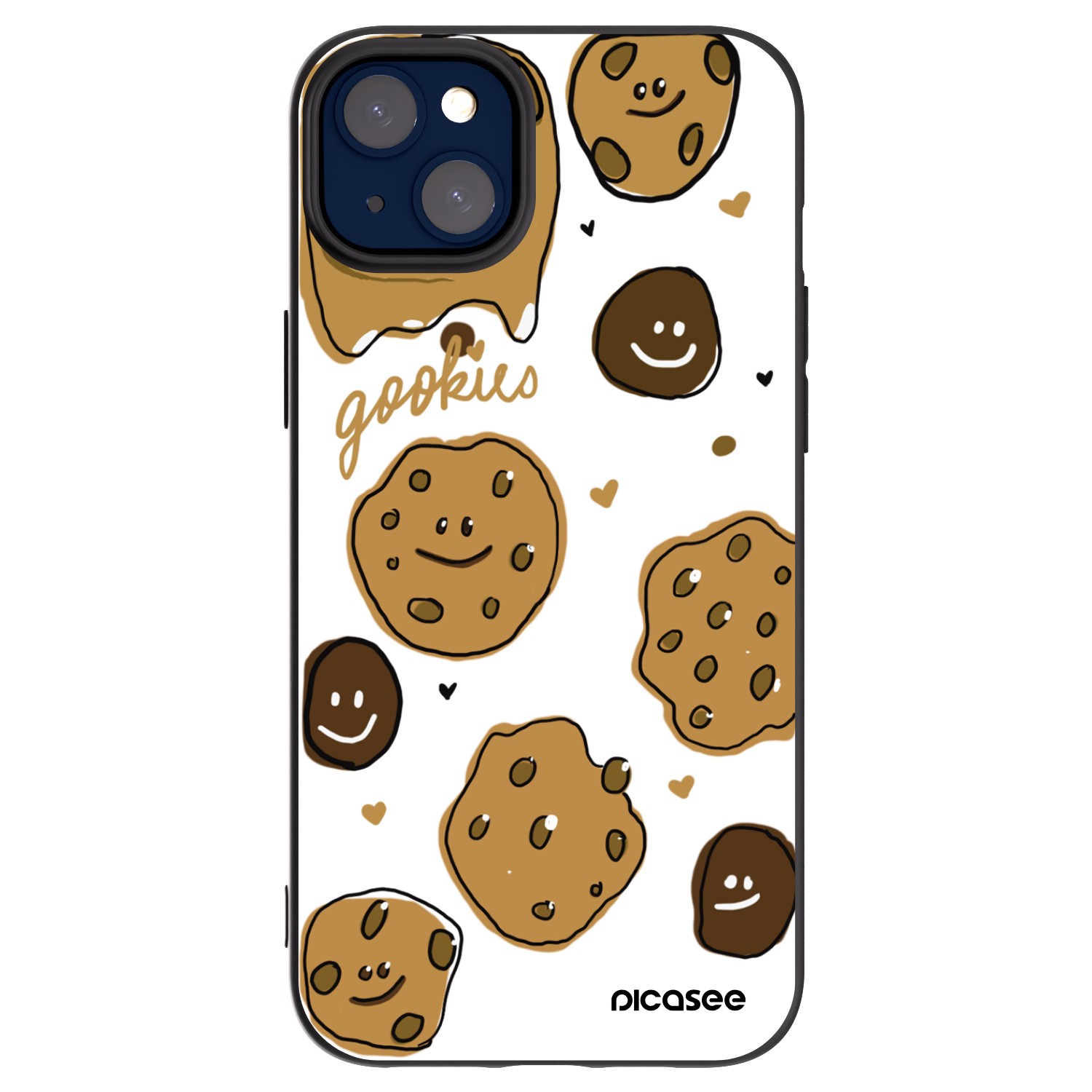 Picasee Apple iPhone 14 Plus Hülle - Schwarzes Silikon - Gookies