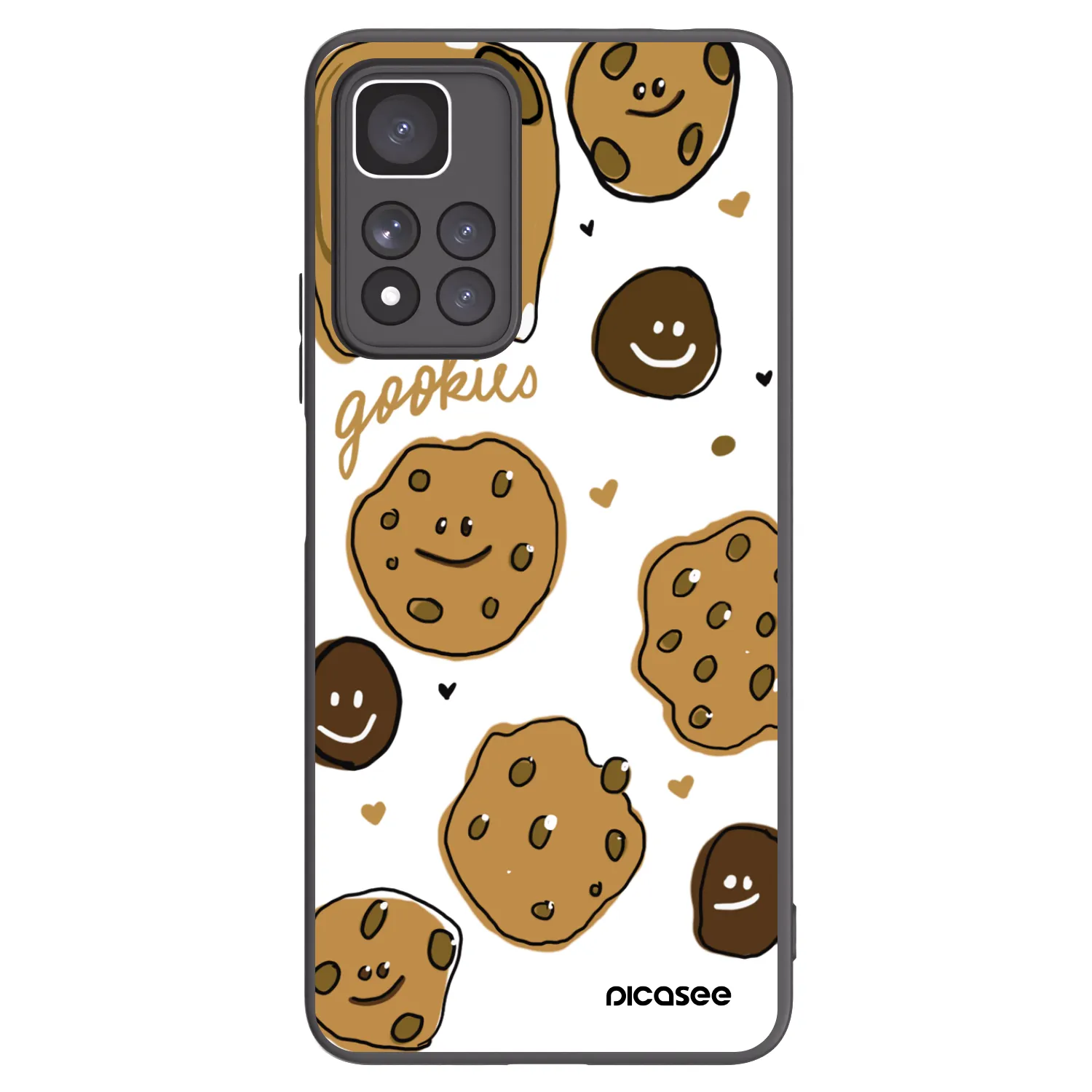 Picasee Xiaomi Redmi Note 11 Pro+ 5G Hülle - Schwarzes Silikon - Gookies