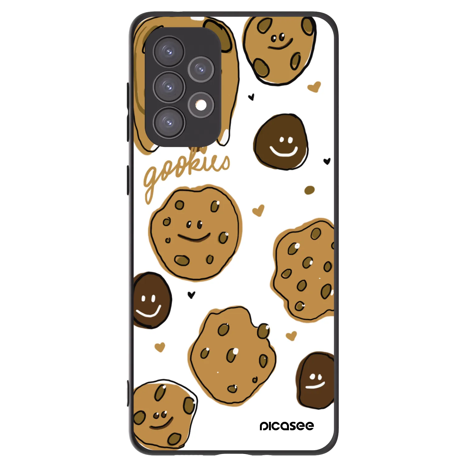 Picasee Samsung Galaxy A73 5G Hülle - Schwarzes Silikon - Gookies