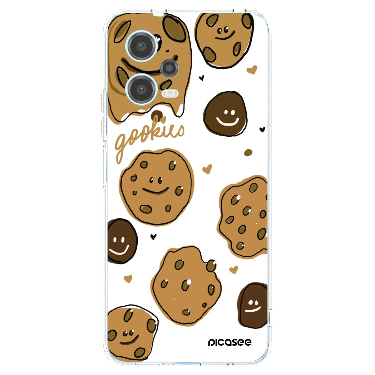 Picasee Xiaomi Redmi Note 12 5G Hülle - Transparentes Silikon - Gookies