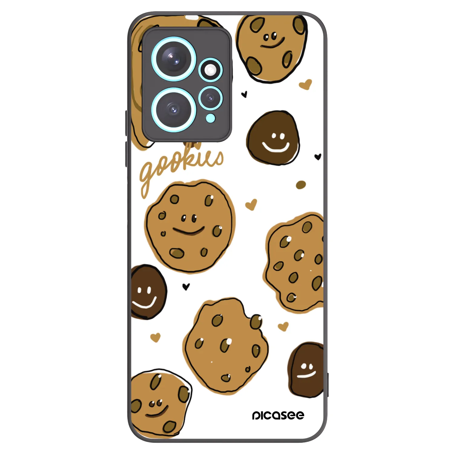 Picasee Xiaomi Redmi Note 12 4G Hülle - Schwarzes Silikon - Gookies