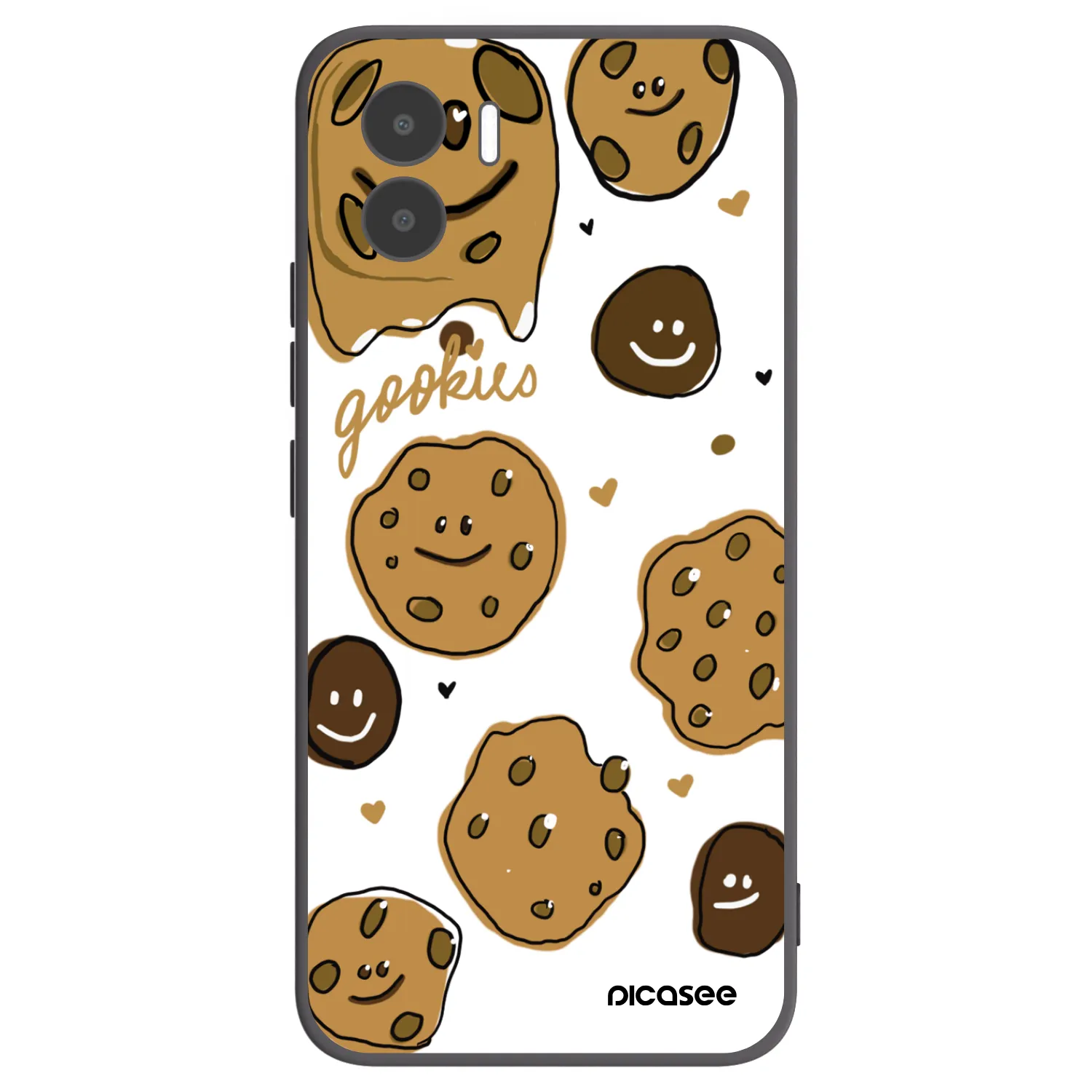 Picasee Xiaomi Redmi A2 Hülle - Schwarzes Silikon - Gookies