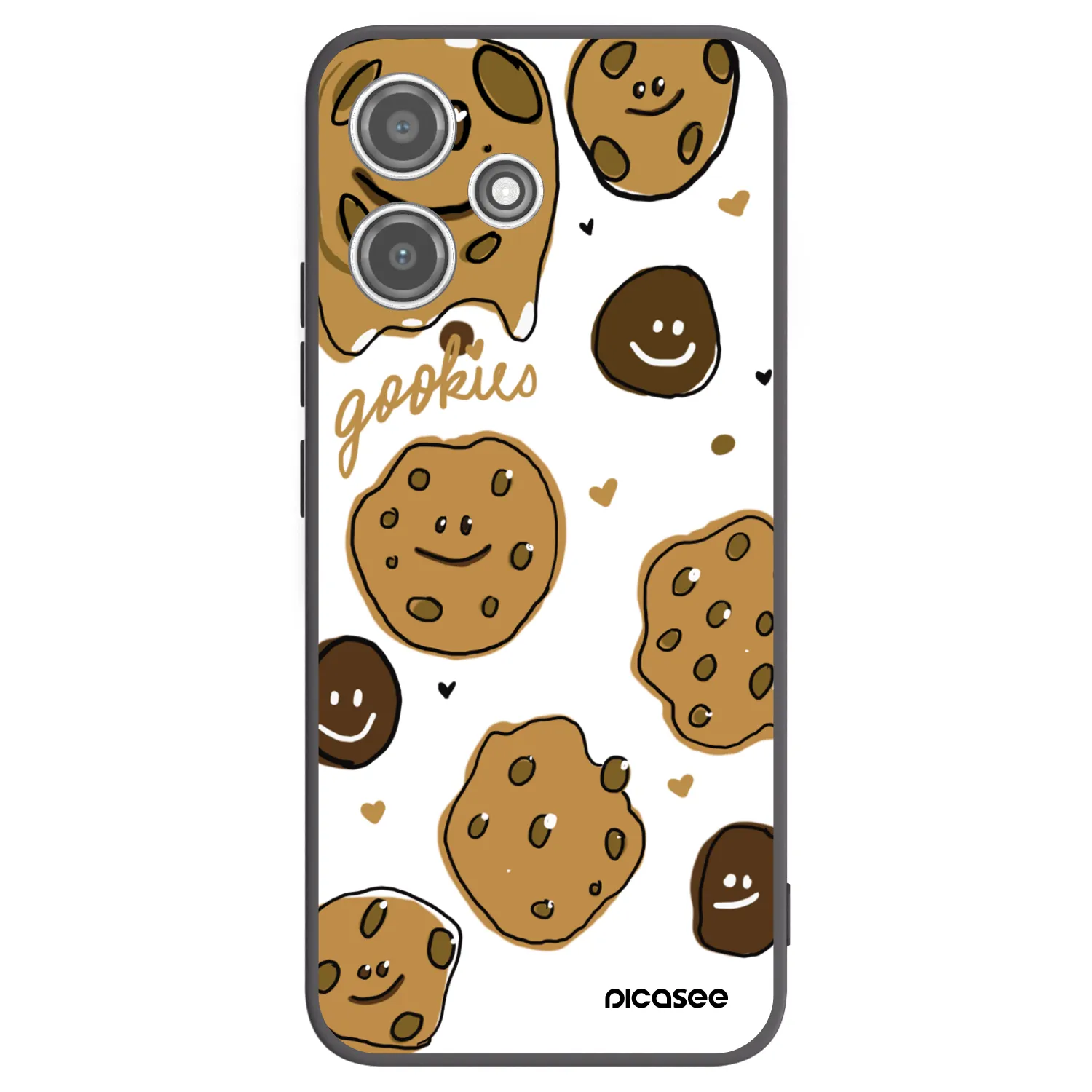 Picasee Xiaomi Redmi 12 5G Hülle - Schwarzes Silikon - Gookies