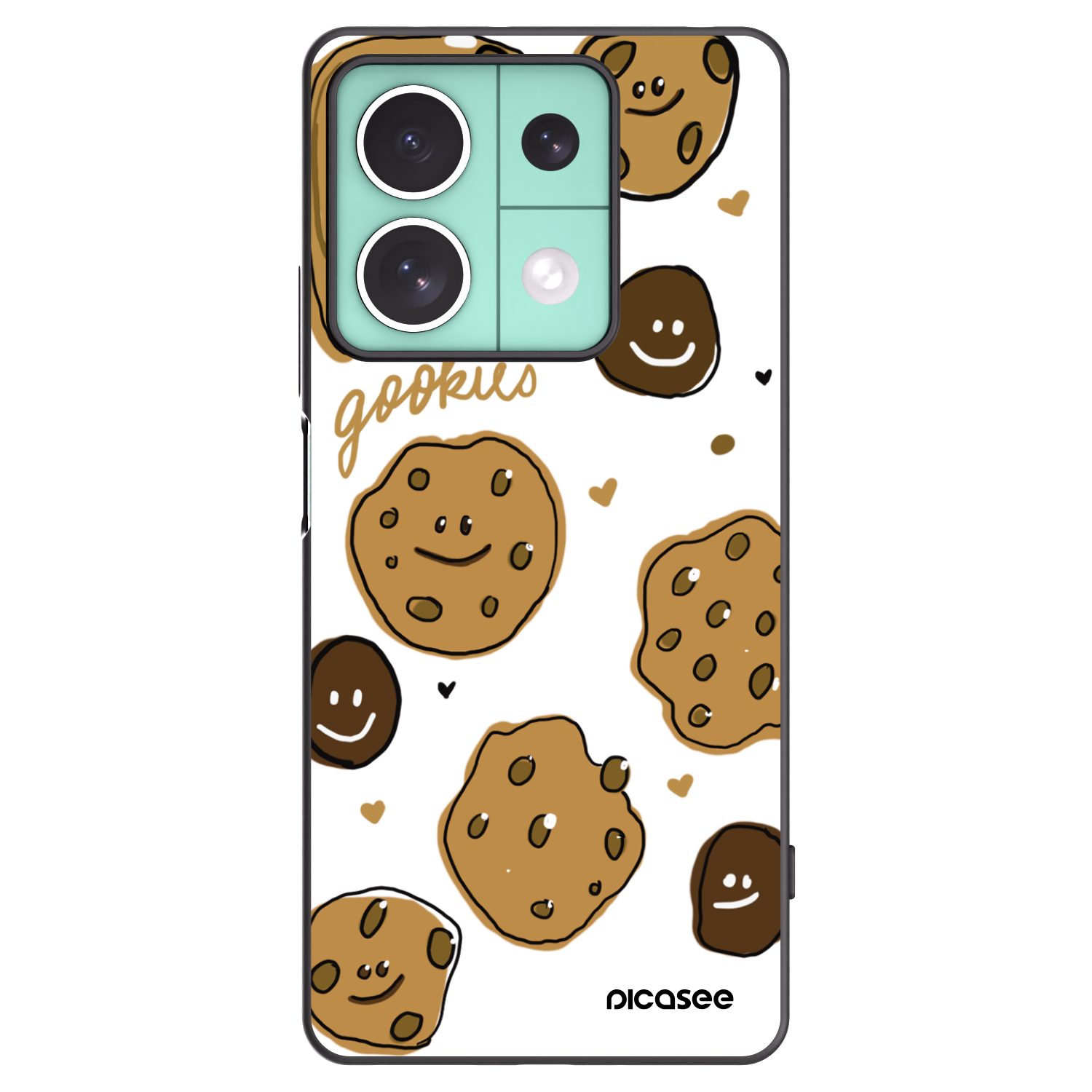 Picasee Xiaomi Redmi Note 13 5G Hülle - Schwarzes Silikon - Gookies
