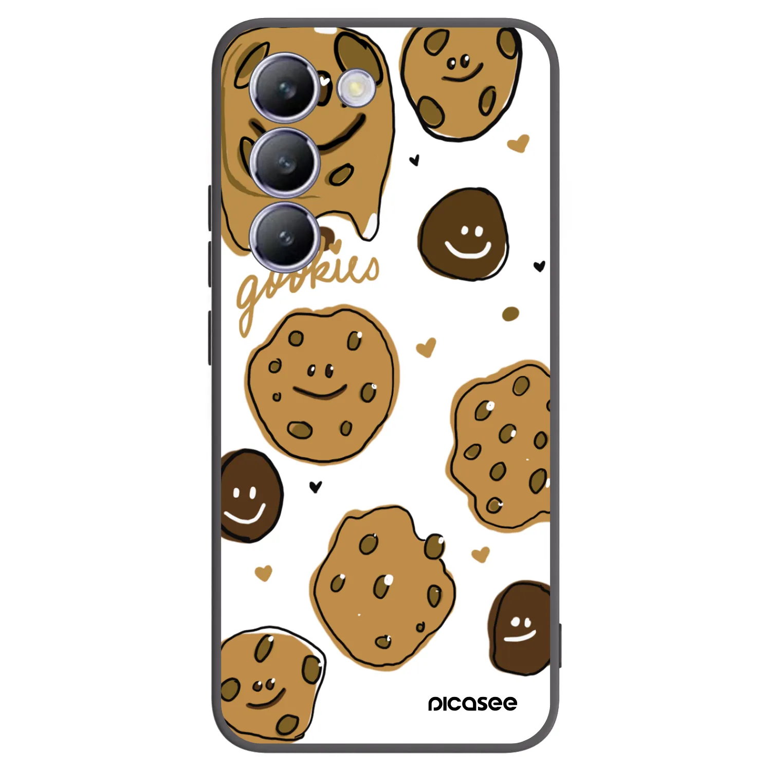 Picasee Vivo V40 SE 5G Hülle - Schwarzes Silikon - Gookies