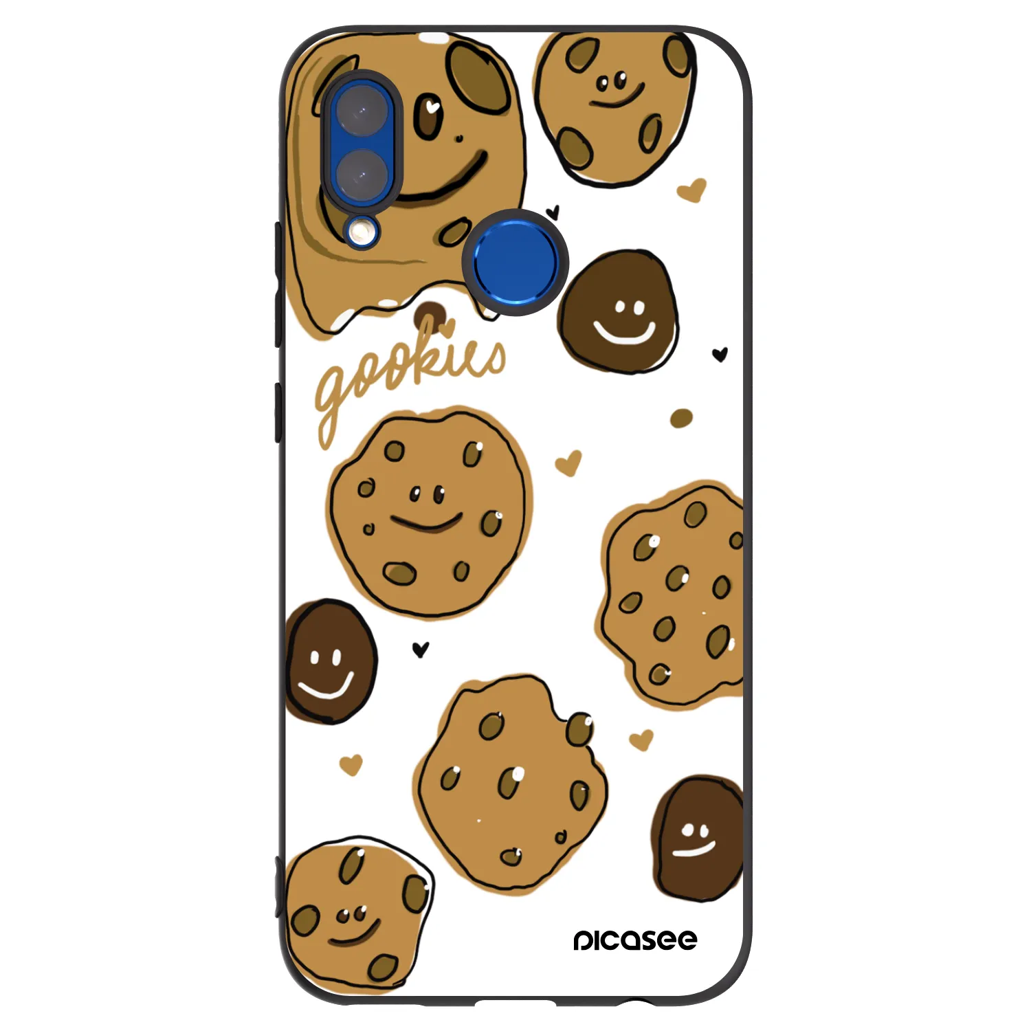 Picasee Huawei P Smart 2019 Hülle - Schwarzes Silikon - Gookies