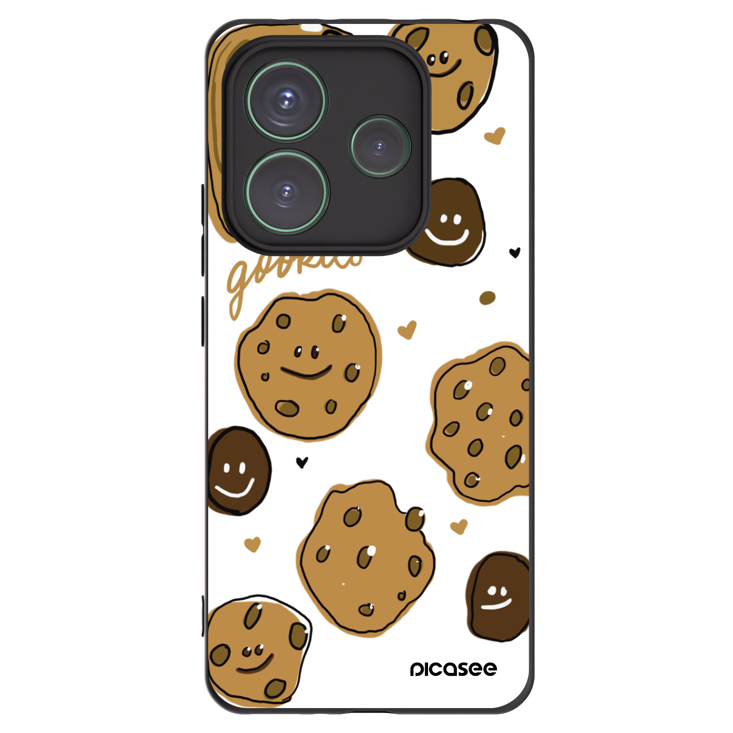Picasee Xiaomi Redmi Note 14 5G Hülle - Schwarzes Silikon - Gookies