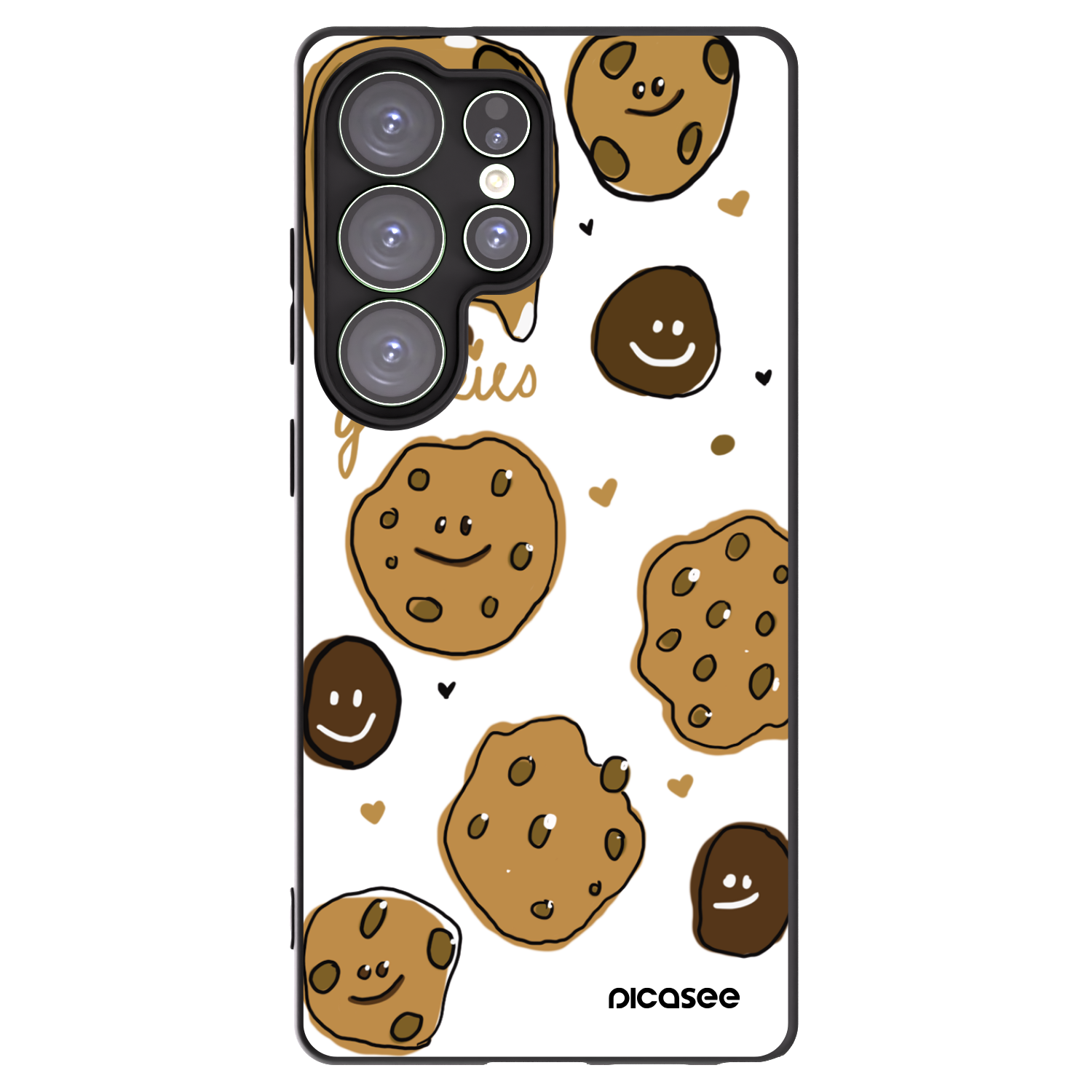 Picasee Samsung Galaxy S25 Ultra 5G Hülle - Schwarzes Silikon - Gookies