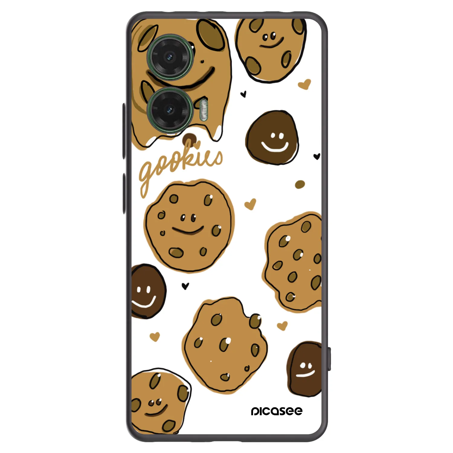 Picasee Motorola Moto G35 5G Hülle - Schwarzes Silikon - Gookies