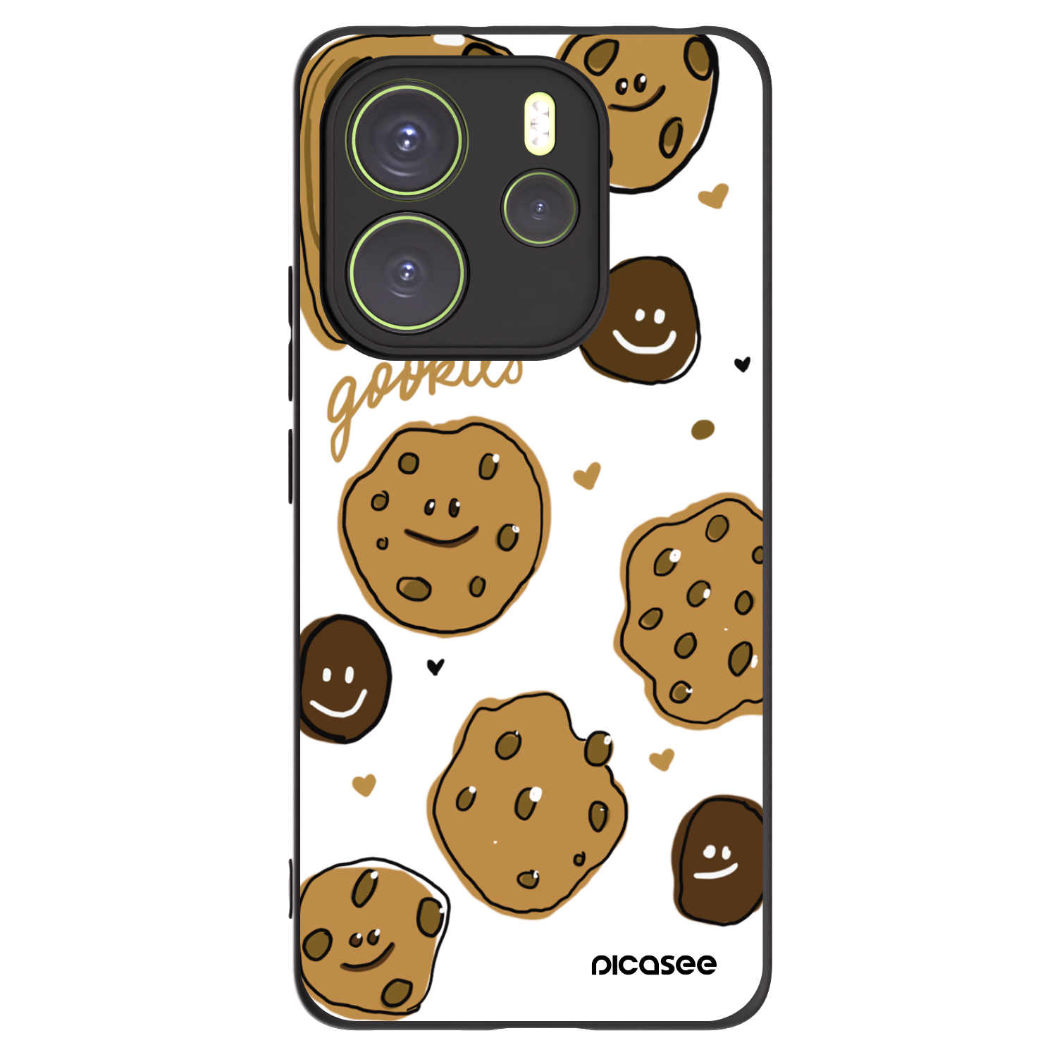Picasee Xiaomi Redmi Note 14 4G Hülle - Schwarzes Silikon - Gookies