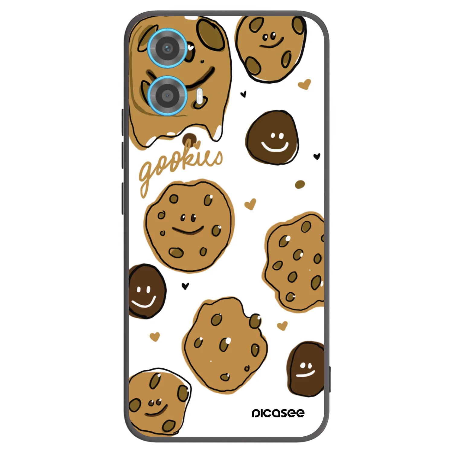 Picasee Motorola Moto G34 5G Hülle - Schwarzes Silikon - Gookies