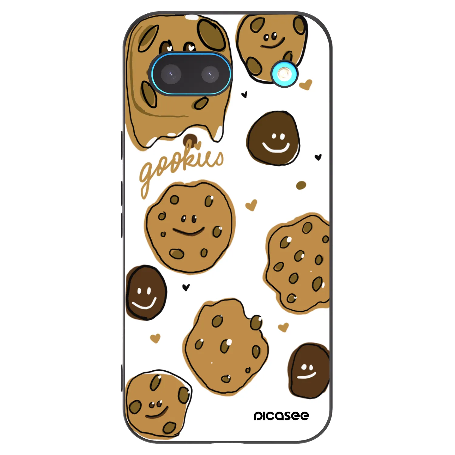 Picasee Google Pixel 8a Hülle - Schwarzes Silikon - Gookies