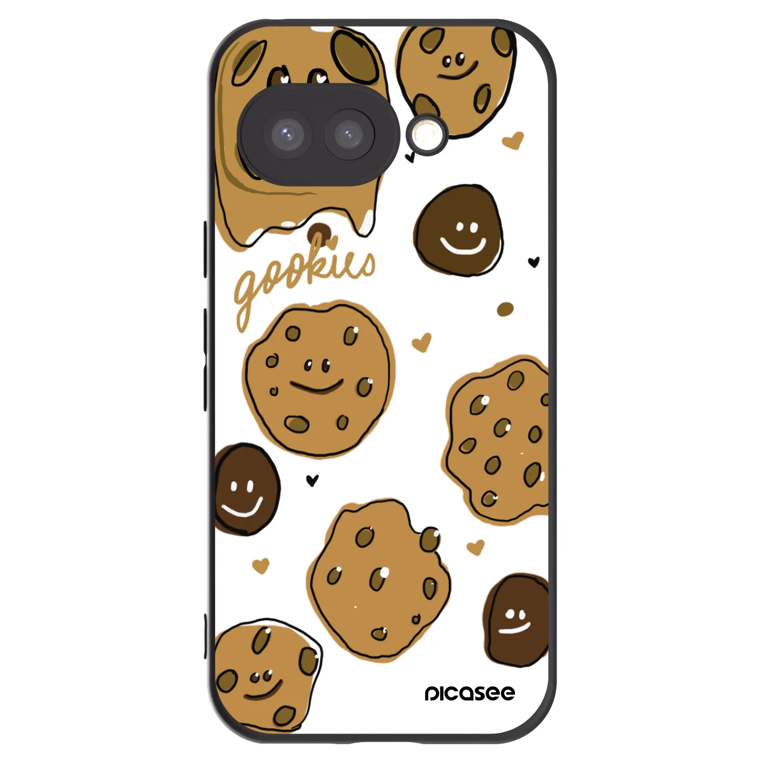 Picasee Google Pixel 9a Hülle - Schwarzes Silikon - Gookies