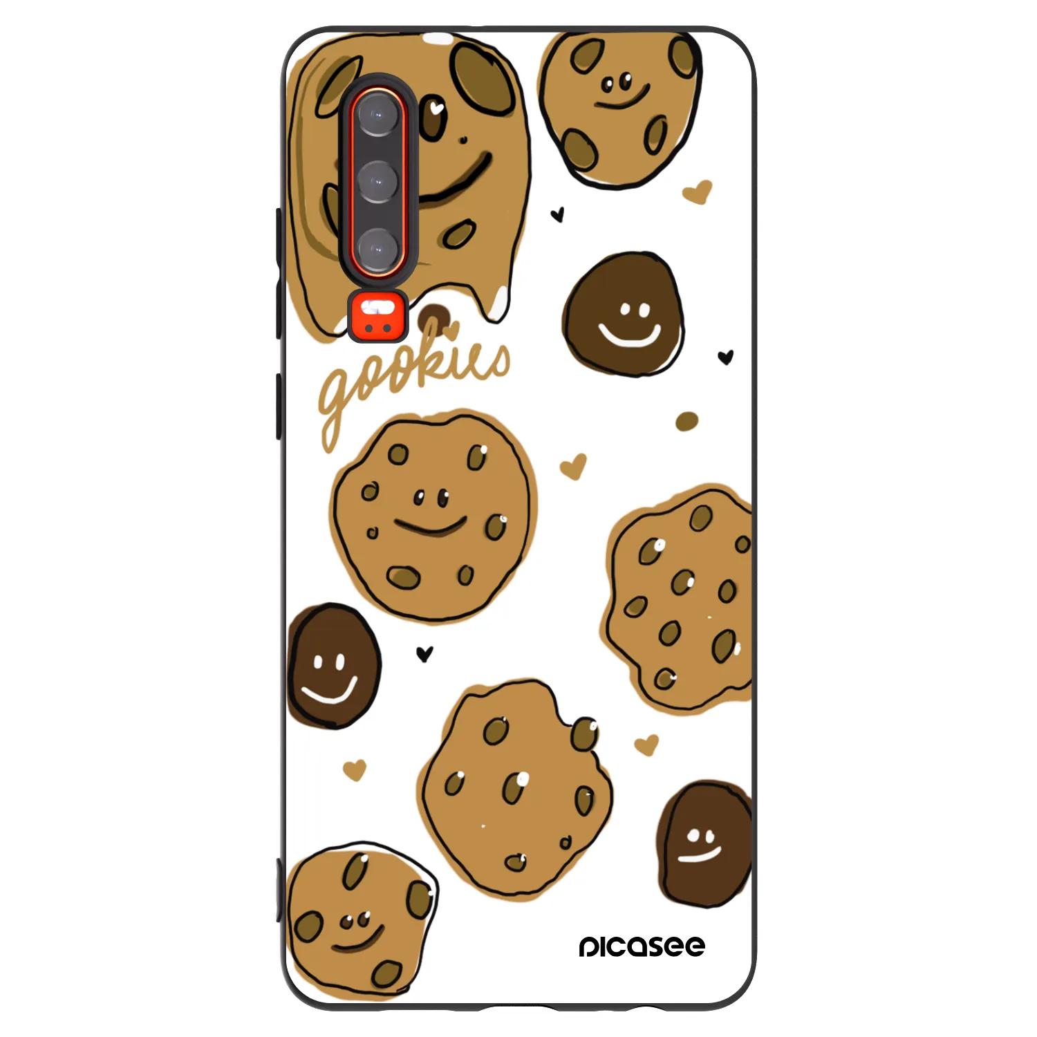 Picasee Huawei P30 Hülle - Schwarzes Silikon - Gookies