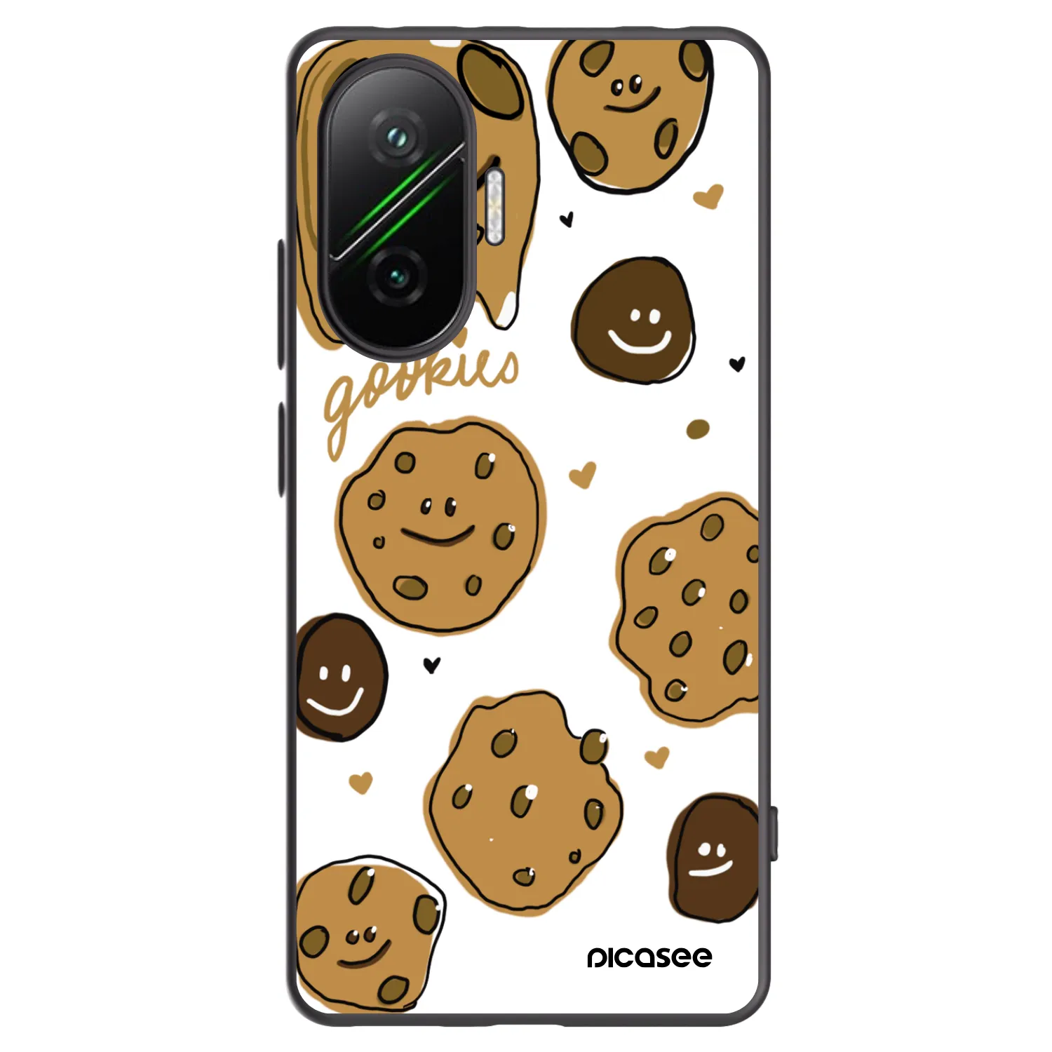 Picasee Xiaomi Poco F7 5G Hülle - Schwarzes Silikon - Gookies
