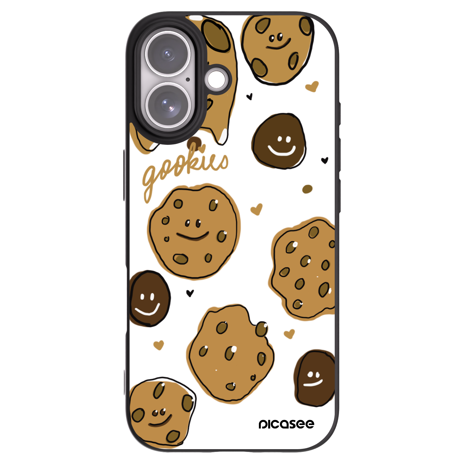 Picasee Apple iPhone 17 Hülle - Schwarzes Silikon - Gookies