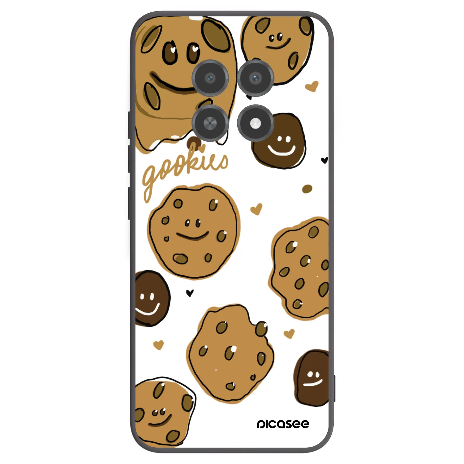 Picasee Realme 12X Hülle - Schwarzes Silikon - Gookies