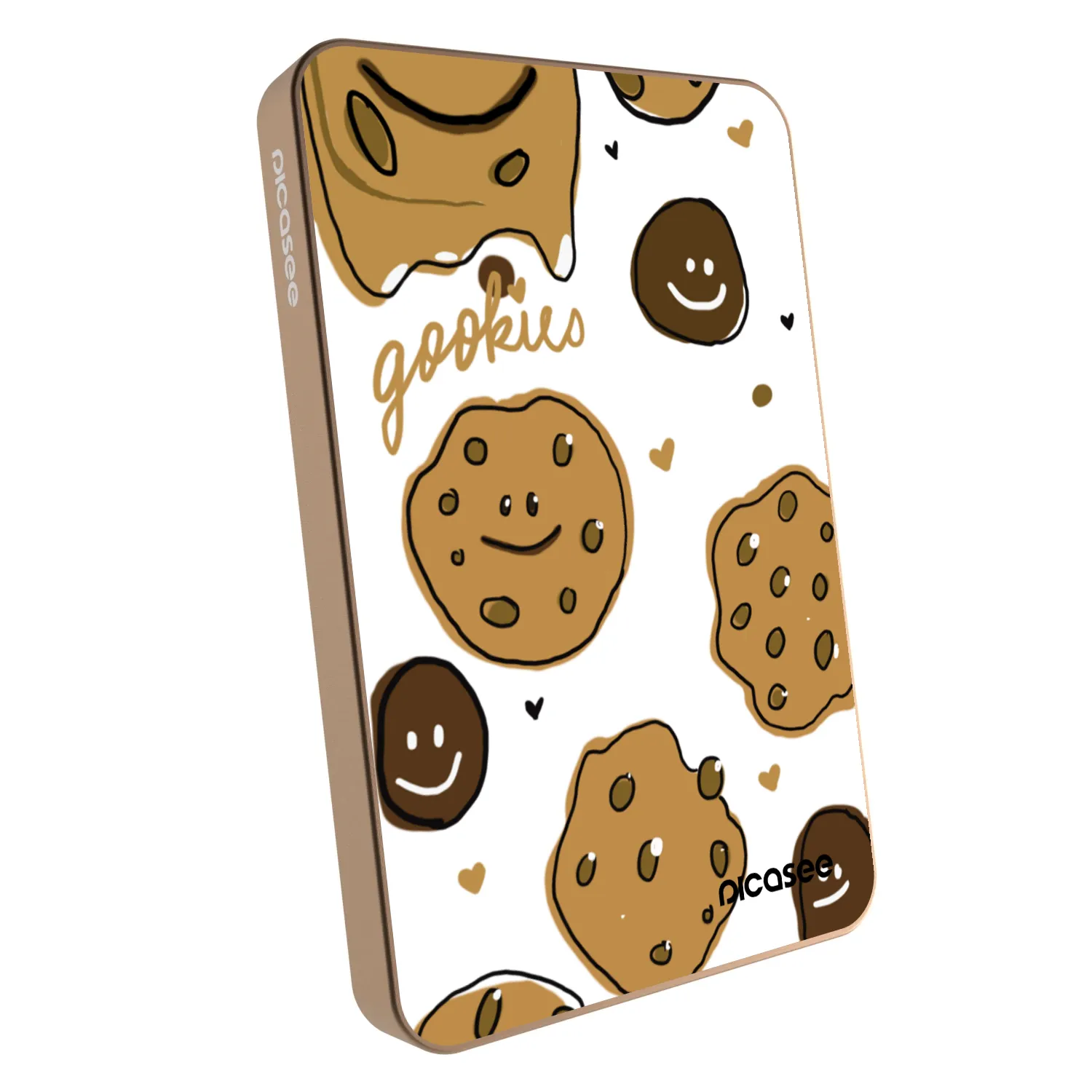 Picasee Powerbank mit MagSafe 5 000 mAh Golden - Gookies