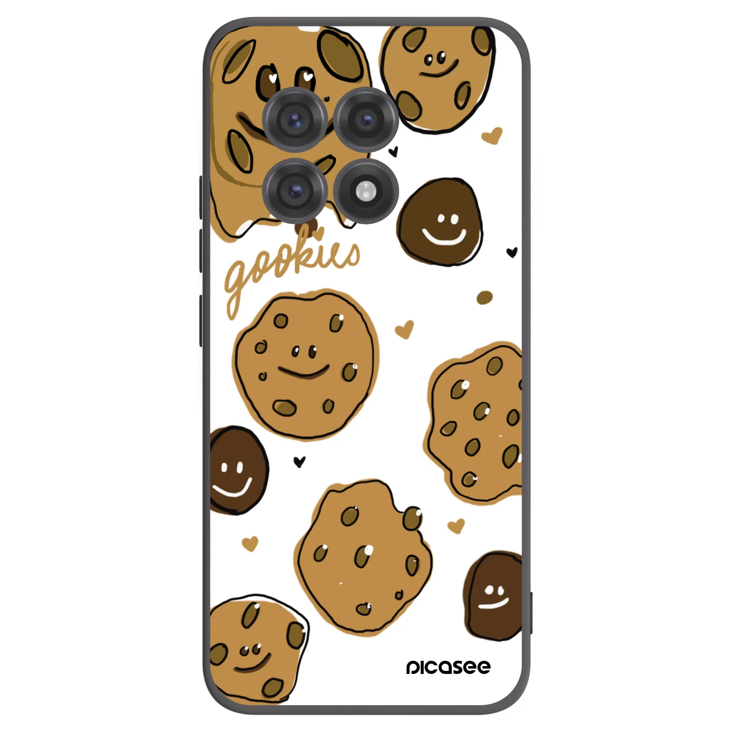 Picasee OnePlus 13R 5G Hülle - Schwarzes Silikon - Gookies