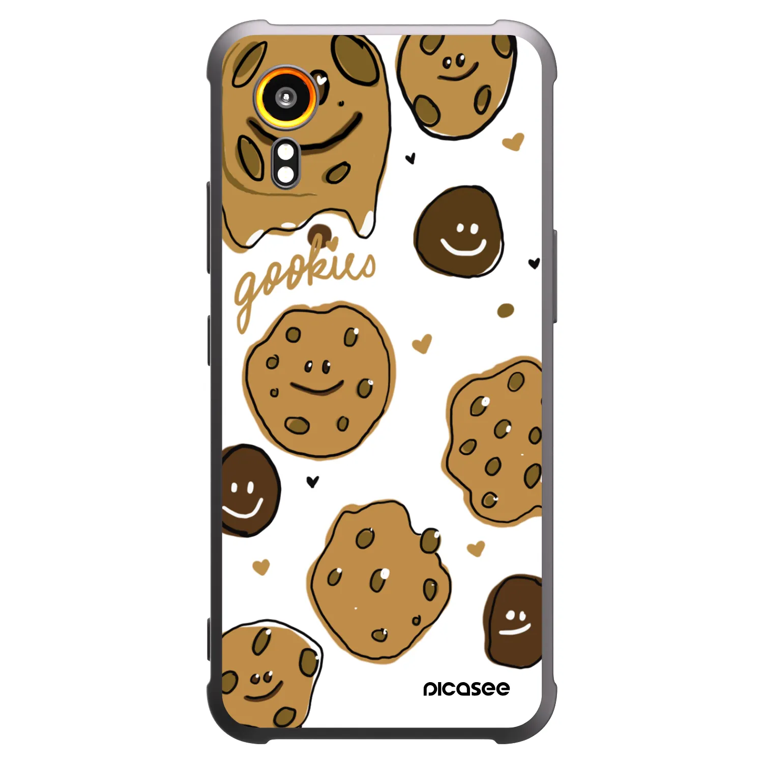 Picasee Samsung Galaxy Xcover 7 Hülle - Schwarzes Silikon - Gookies