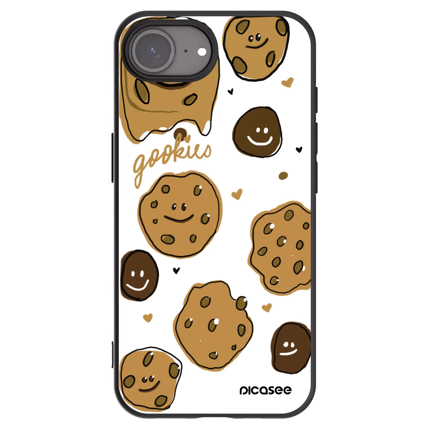 Picasee Apple iPhone 17e Hülle - Schwarzes Silikon - Gookies