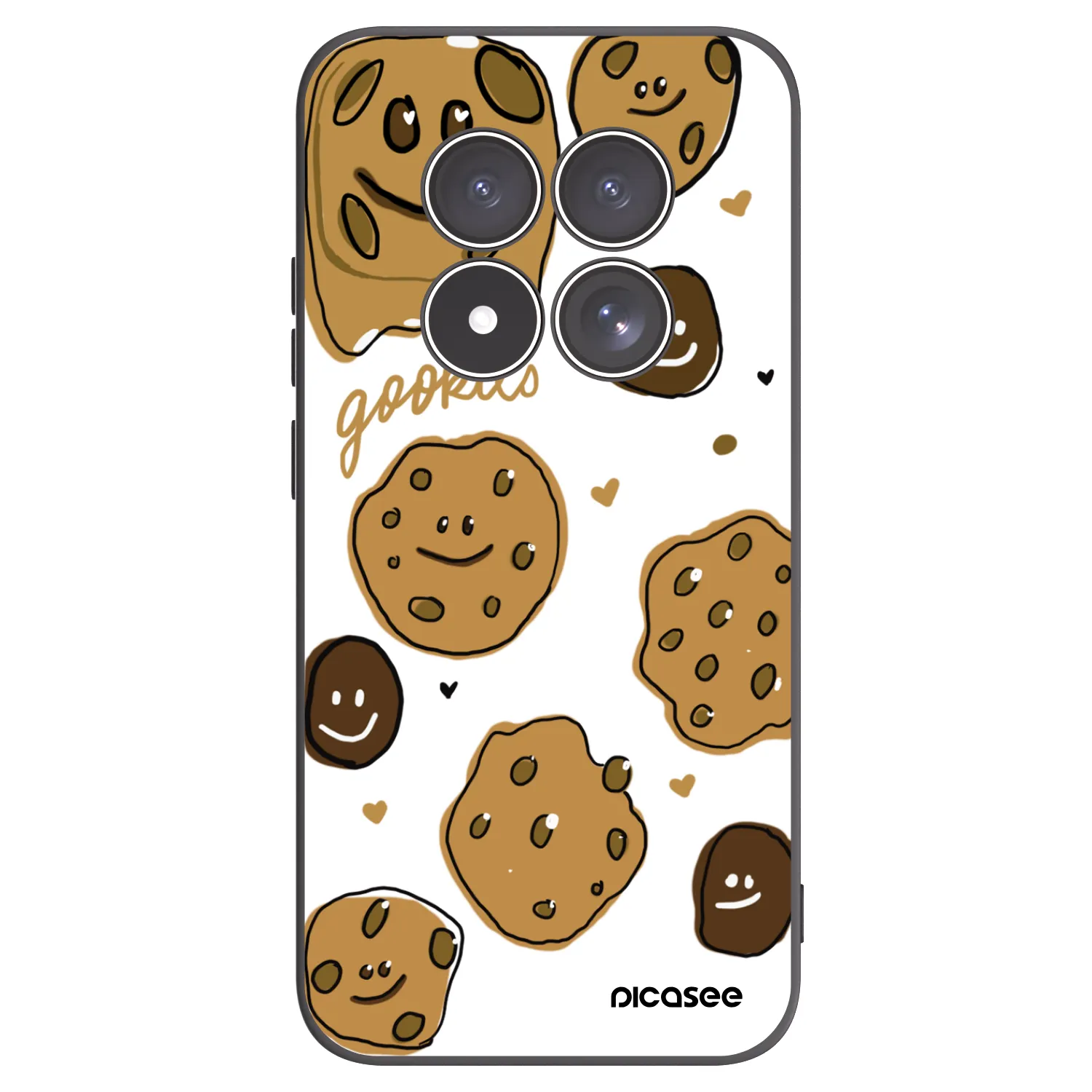 Picasee Xiaomi Redmi Note 15 Pro 5G Hülle - Schwarzes Silikon - Gookies