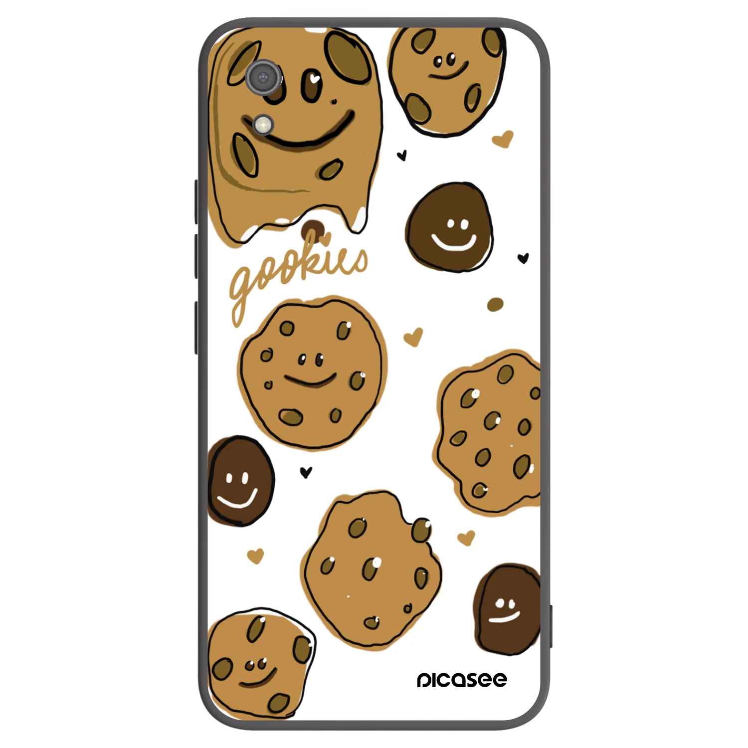 Picasee Xiaomi Redmi 7A Hülle - Schwarzes Silikon - Gookies