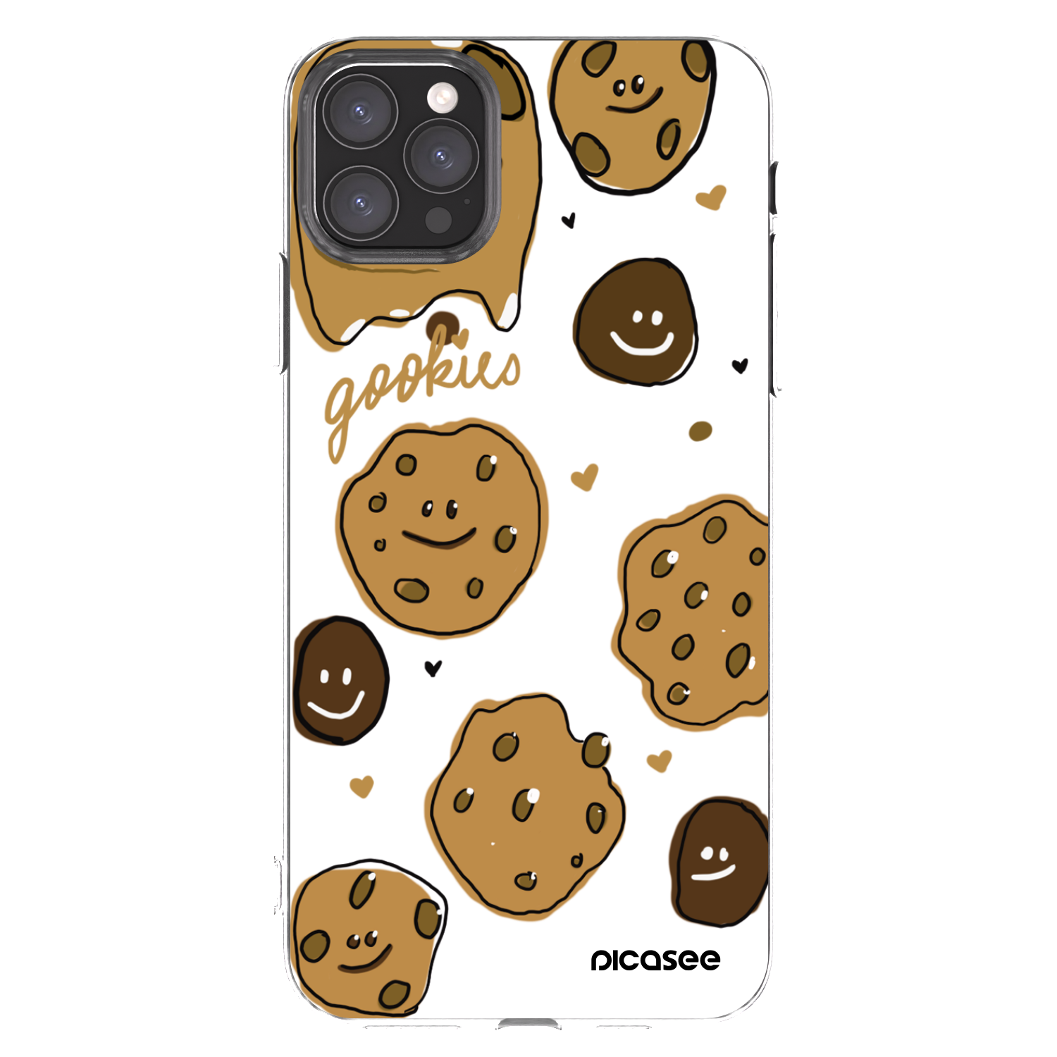 Picasee Apple iPhone 11 Pro Max Hülle - Transparentes Silikon - Gookies