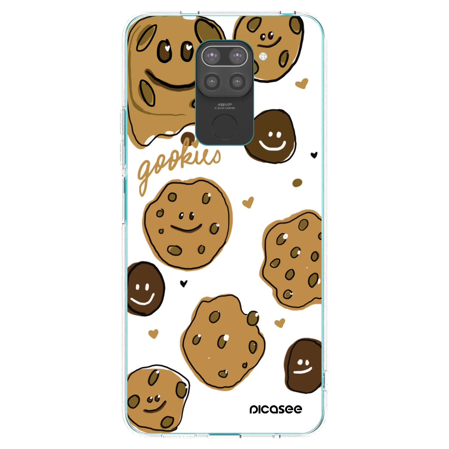 Picasee Xiaomi Redmi Note 9 Hülle - Schwarzes Silikon - Gookies