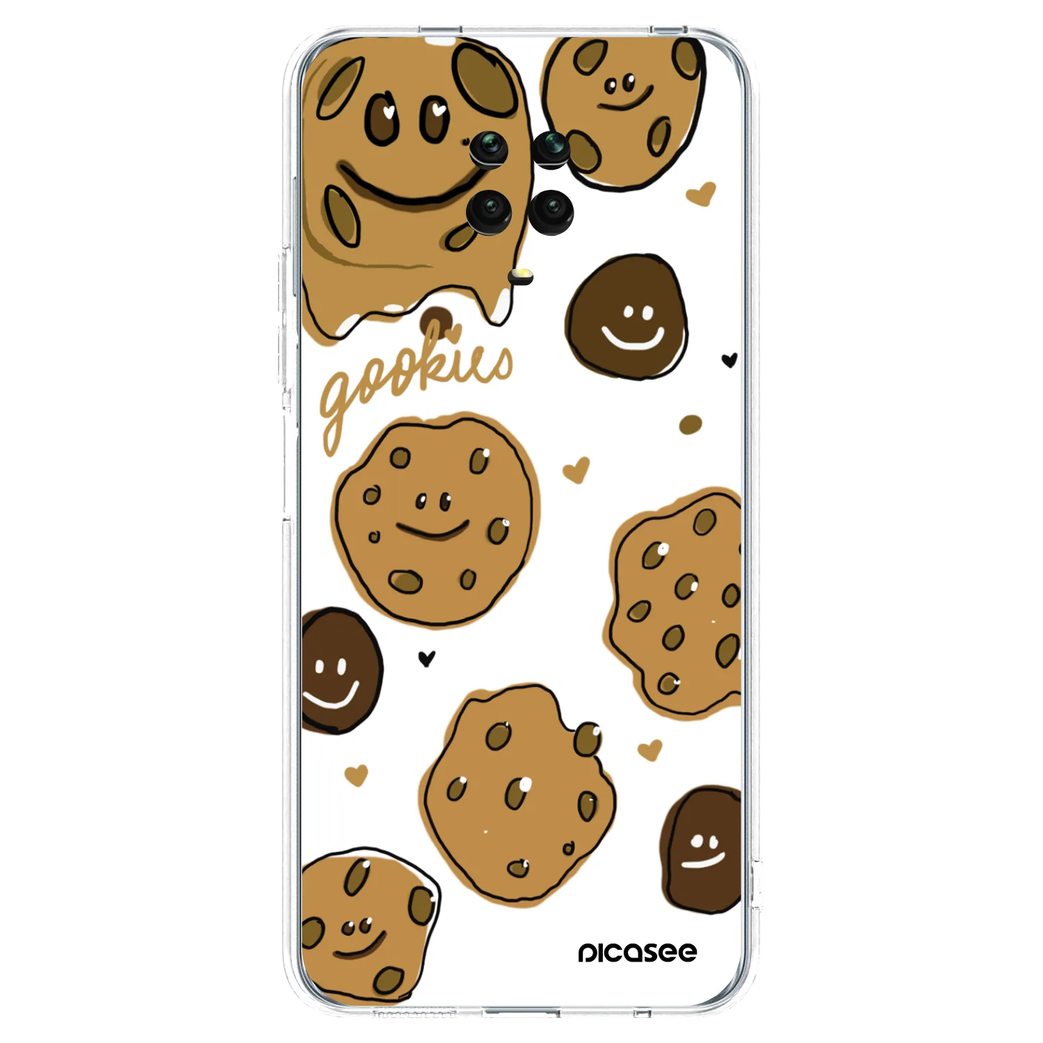 Picasee Xiaomi Redmi Note 9S Hülle - Transparentes Silikon - Gookies