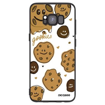 Picasee Samsung Galaxy S8 G950F Hülle - Schwarzes Silikon - Gookies