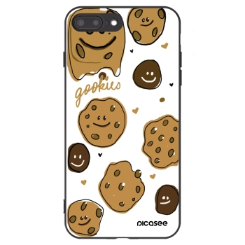 Picasee Apple iPhone 8 Plus Hülle - Schwarzes Silikon - Gookies