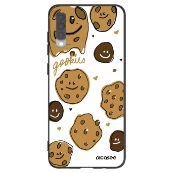 Picasee Samsung Galaxy A70 A705F Hülle - Schwarzes Silikon - Gookies