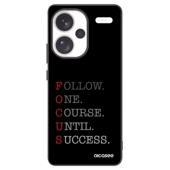 Picasee Xiaomi Redmi Note 13 Pro+ 5G Hülle - Schwarzes Silikon - Focus