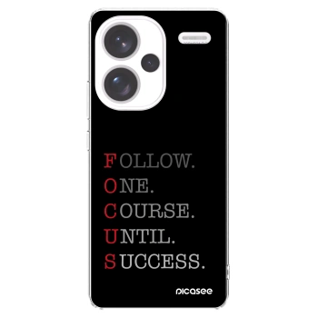 Picasee Xiaomi Redmi Note 13 Pro+ 5G Hülle - Transparentes Silikon - Focus