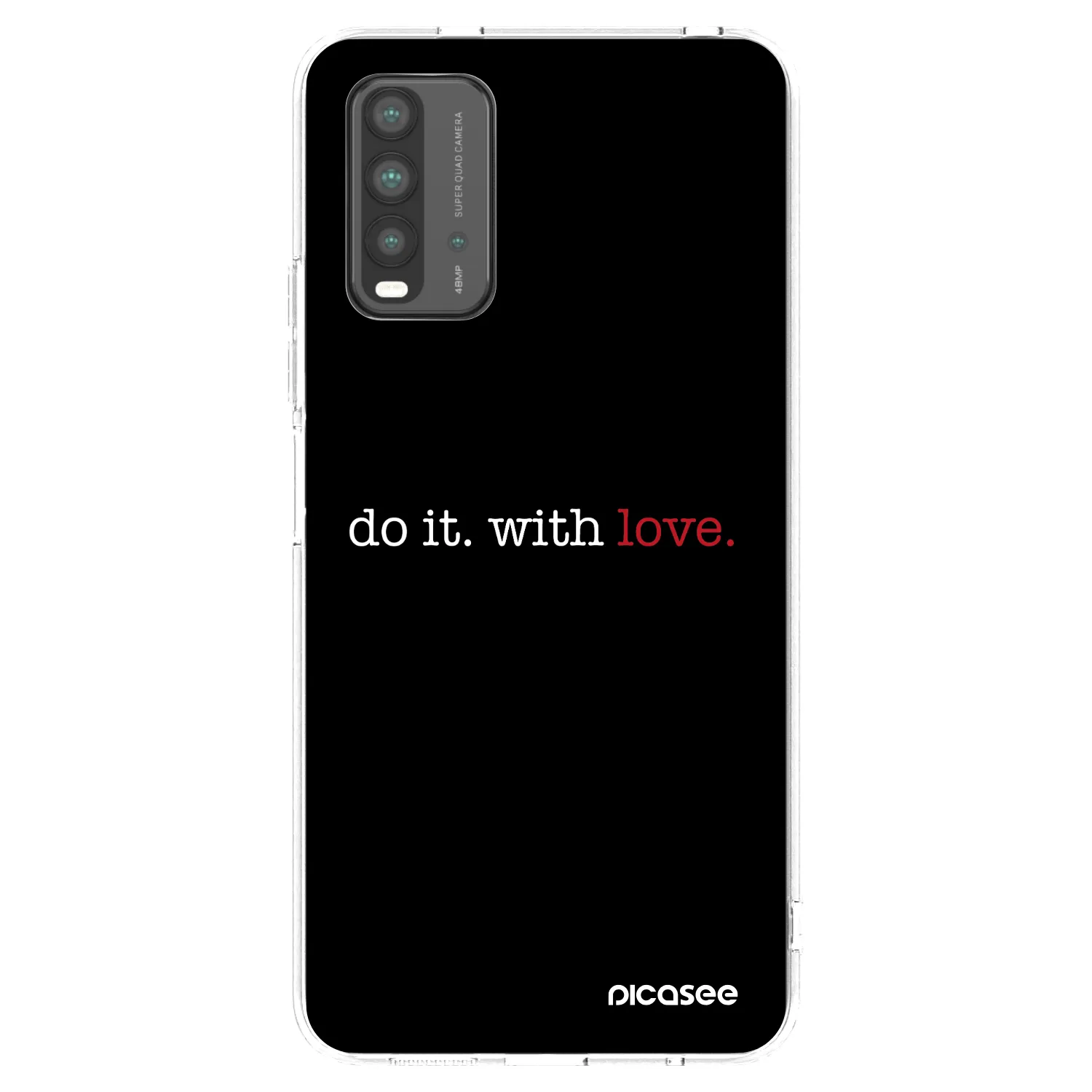 Picasee Xiaomi Redmi 9T Hülle - Transparentes Silikon - Do it. With love.